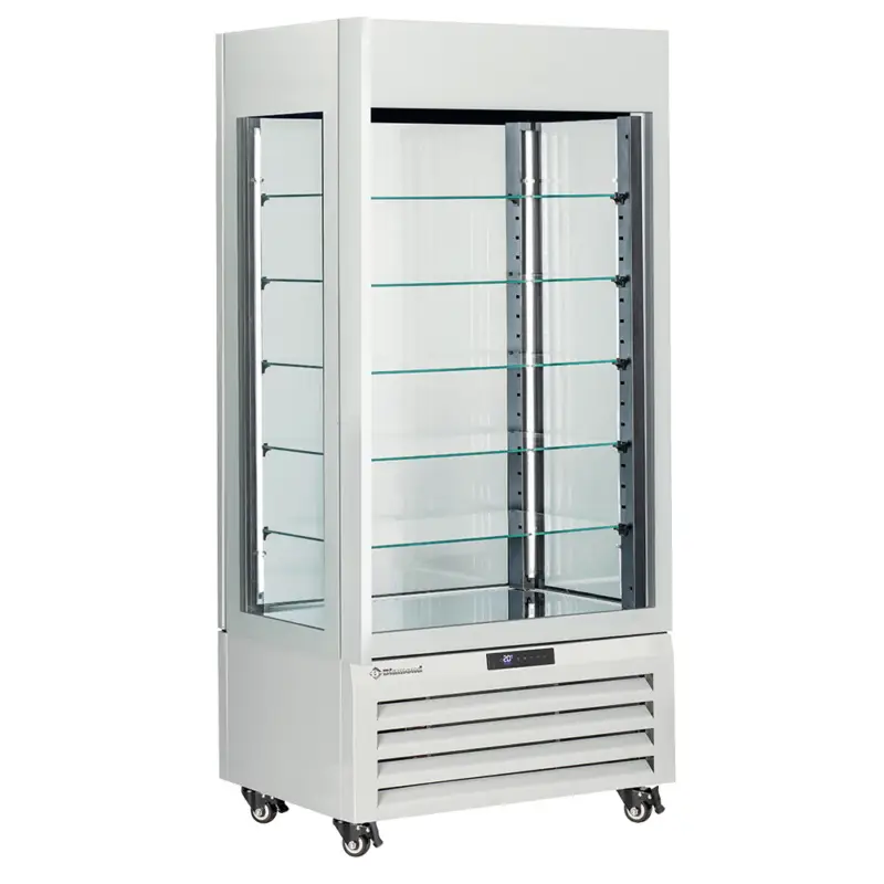 Diamond Koel-/vriesvitrine | 600L | Wit | -22°C/+5°C | Geforceerde koeling | 6 Niveaus | Wielen | 900x650x1900mm Seizoensaanbieding