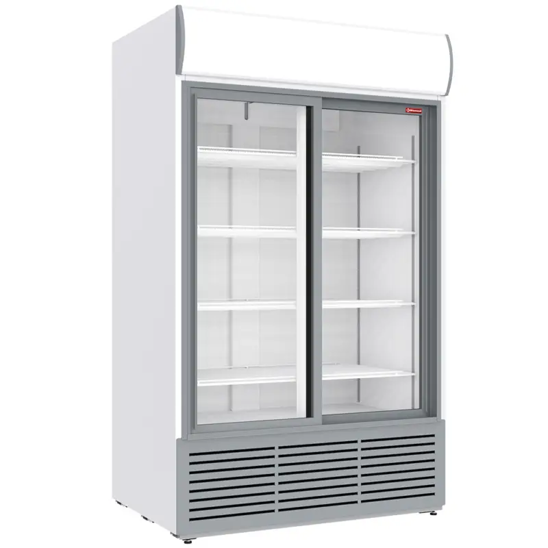 Diamond Koelkast | 1230L | Wit/Grijs | +1°C/+9°C | Schuifdeuren | Statisch + Ventilator | Wielen | 1200x835x2009mm Seizoensaanbieding
