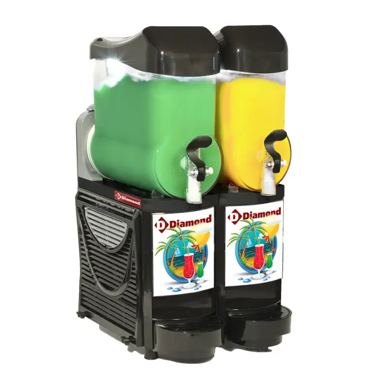 Diamond Horeca Slushmachine | 2x 10L | Led | 400x600x840mm Gratis Retour