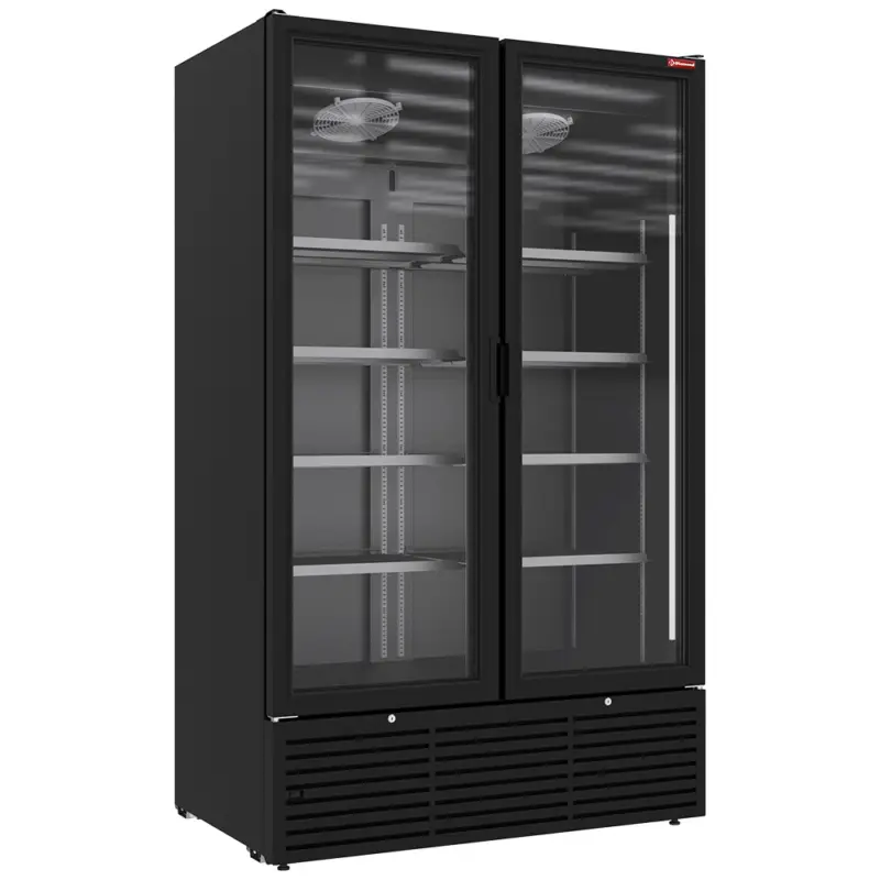 Diamond Drankenkoeling | DRINK EVO | 1142L | Zwart | +1°C/+9°C | Statisch + Ventilator | Draaideuren | Wielen | 1200x736x2009mm Flitsaanbieding