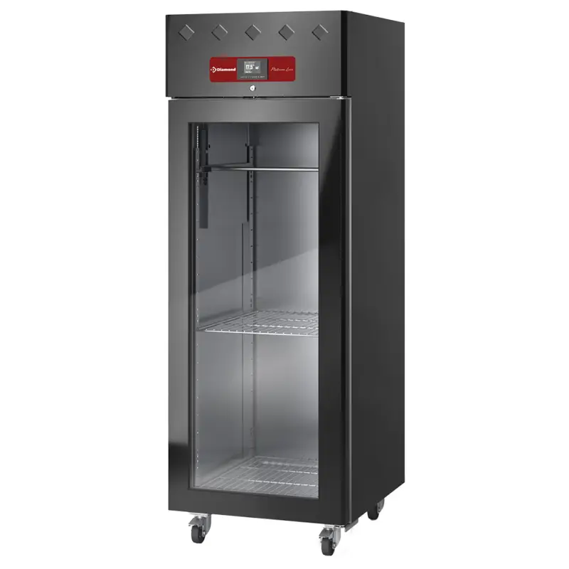 Diamond Dry Aging Kast | PLATINUM LINE | 600L 2/1 GN | Zwart | 0°C/+25°C | Geforceerd | Vochtigheid Instelbaar | 720x800x2010mm Populair
