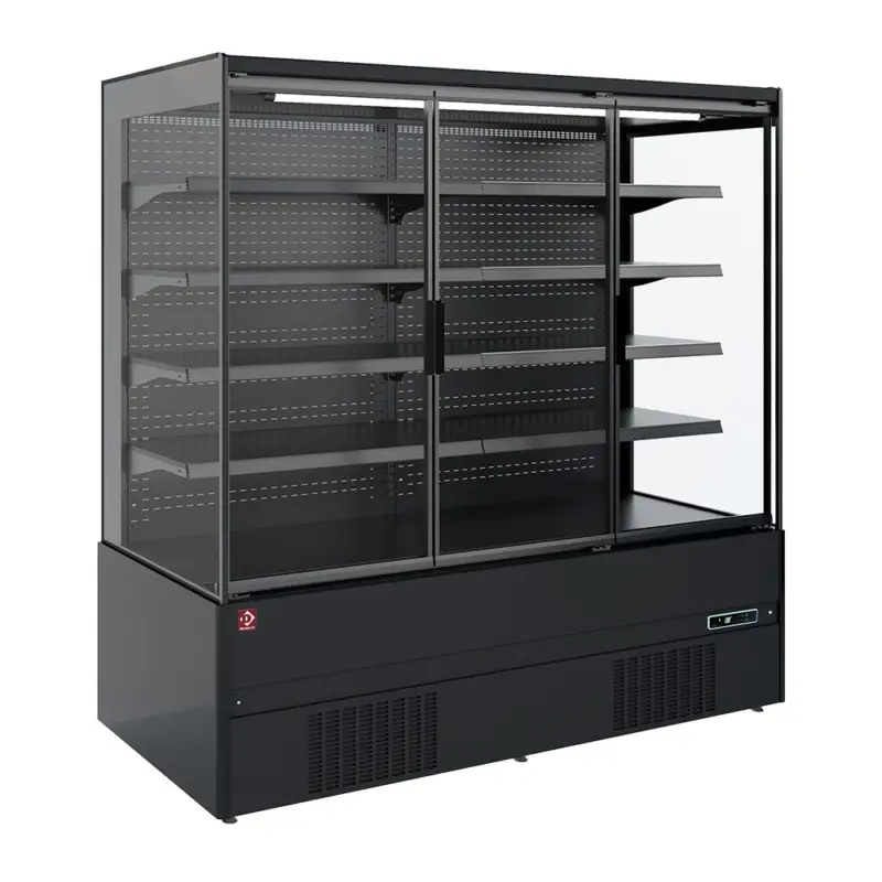 Lage Prijs Diamond Wandkoeling | IMOLA LINE | Zwart | -1°C/+5°C | Statisch + Ventilator | Draaideuren | 1310x852x1920mm