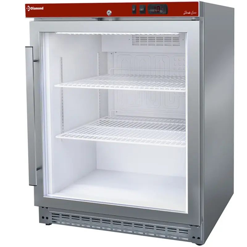 Hete Deal Diamond Tafelmodel Koelkast | 150L | RVS | -1°c/+6°c | Geventileerd | 626x600x850mm