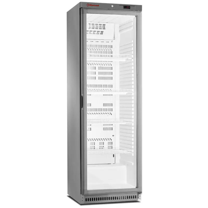 Beste Prijs Diamond Koelkast | 400L | RVS | +1°C/+8°C | Statisch + Ventilator | Wielen | 590x645x1860mm