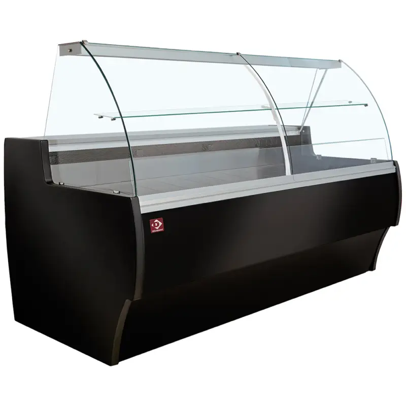Diamond Koeltoonbank Zwart | Mantova | +2°C/+4°C | Geforceerd | Gekoelde Reserve | 2000x1000x1300mm Nu Kopen