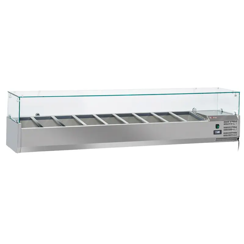 Finale Uitverkoop Diverso By Diamond Opzetkoelvitrine | 9x 1/3 GN | 2000x395x440mm