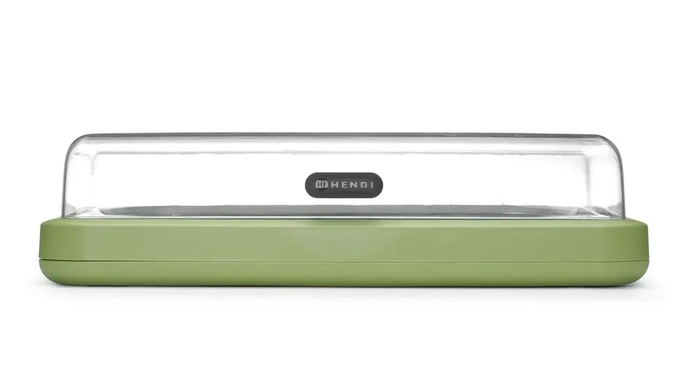 Finale Uitverkoop Hendi Koeldisplay UNIQ | Designed by Robert Bronwasser | GN 1/1 | Groen | RVS & Kunststof | 593x389x147mm