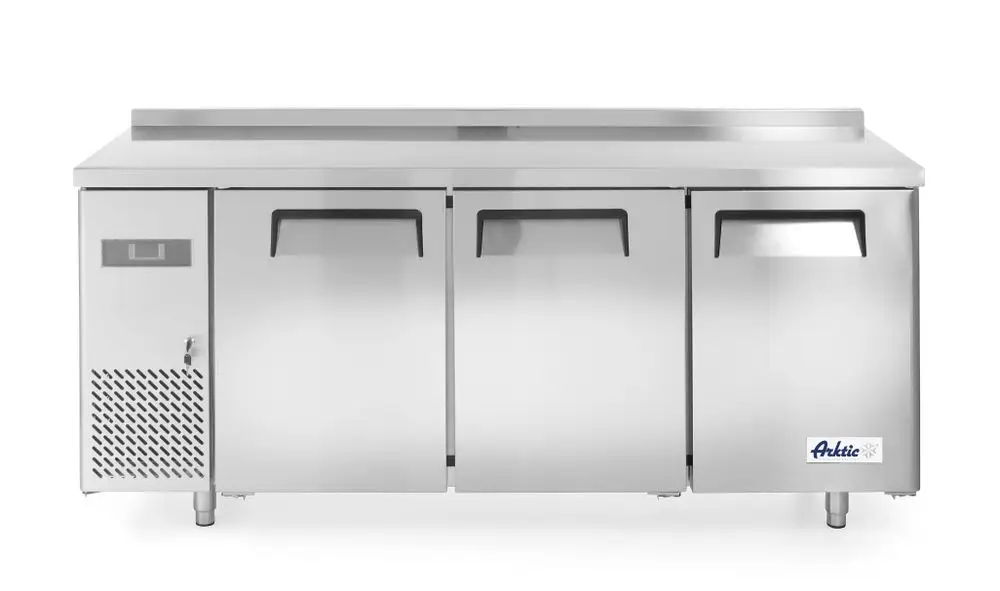 Shop Nu Hendi Vrieswerkbank | 390L | 3 Deuren | -22°C/-12°C | Geforceerd | Achter Rand | 1800x600x886mm