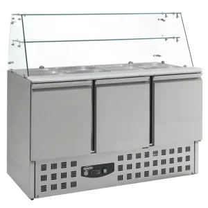 Gekoelde Saladette Glasopstand 3 Drs | Combisteel Shop Nu