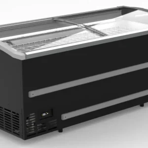 Populair Supermarkt Vrieskist | 1216L | Zwart | -18°c/-23°c | Statisch | Schuifdeksels | 2508x952x894mm