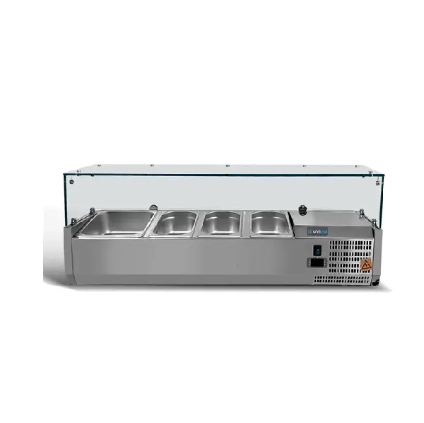 Seizoensaanbieding Unnicool Opzetkoelvitrine | 8x 1/3 GN | +2°C/+8°C | 1800x395x435mm