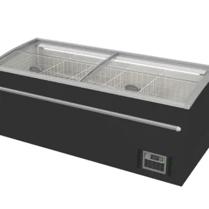 Unnicool Supermarkt Vrieskist | 850L | Zwart | -18°C/-22°C | Statisch | Schuifdeksels | 2100x850x870mm Bestel Nu