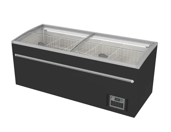 Unnicool Supermarkt Vrieskist | 850L | Zwart | -18°C/-22°C | Statisch | Schuifdeksels | 2100x850x870mm Bestel Nu