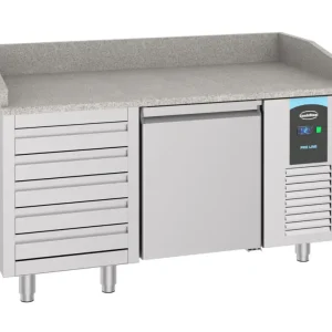 Pizzawerkbank | 380L | 1 Deur + 5 Deegladen | -2°c/+8°c | 1550x800x1080mm Laatste Kans