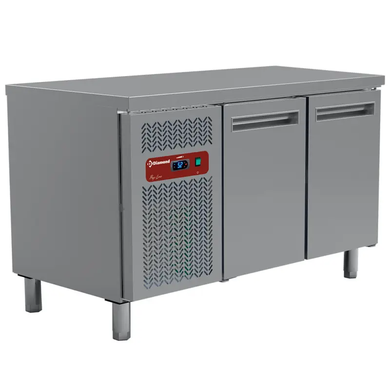 Meest Verkocht Diamond Koelwerkbank | 260L | 2 Deuren 1/1 GN | 0°C/+8°C | Geventileerd | 0.36kW | 1350x700x880/900mm
