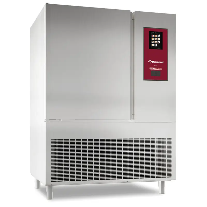 Weekendaanbieding Diamond Blastchiller | 10 Niveaus | 100kg Koelen/70kg Vriezen | 400v | Touchscreen | 1250x1092x1731mm