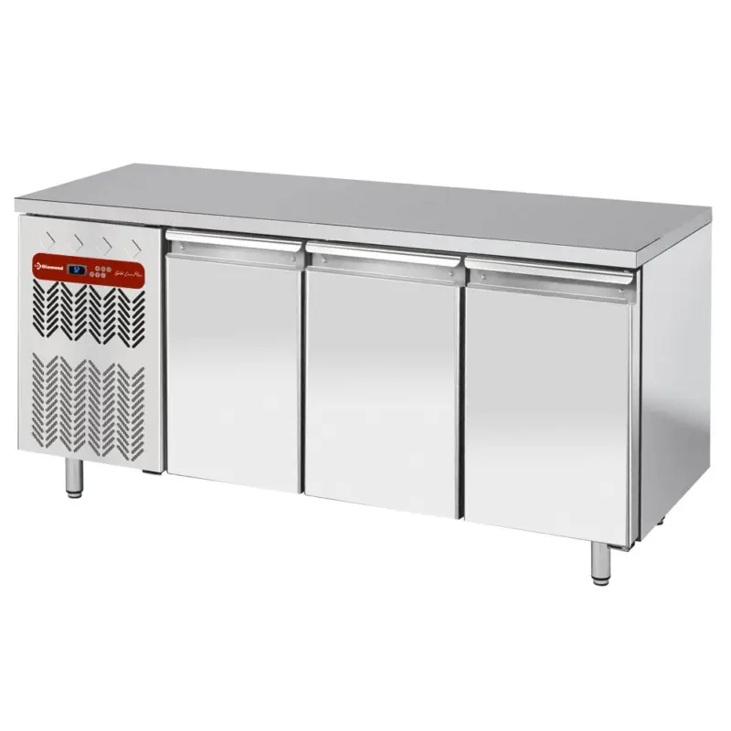 Goedkoop Diamond Koelwerkbank | Energiezuinig | 405L | 3 Deuren 1/1 GN | -2°C/+8°C | Geforceerd | 0.36kW | 1805x700x880/900mm