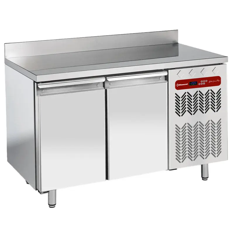 Diamond Vrieswerkbank | Achter Rand | 260L | -20°/-10° | GN 1/1 | 2 Deurs | Geventileerd | 1355x700x880/900+85mm Speciale Aanbieding