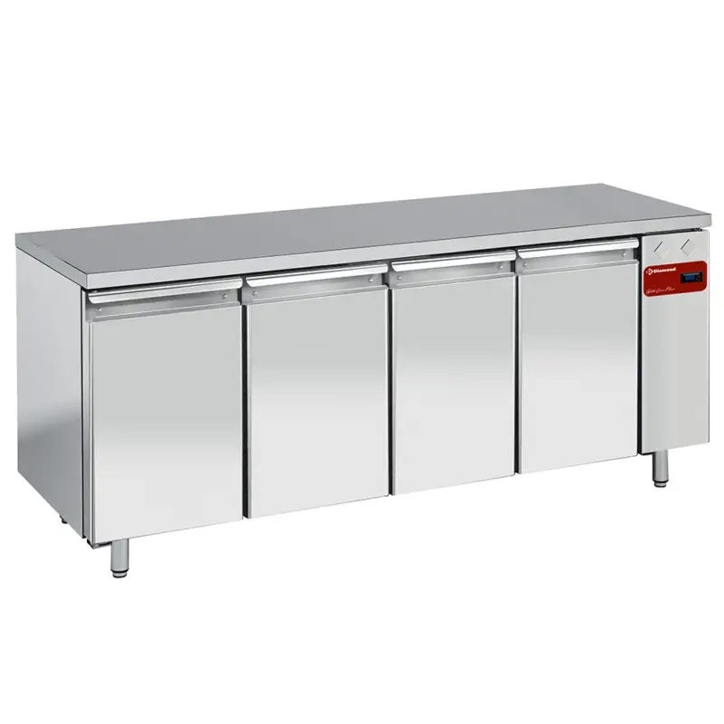 Diamond Vrieswerkbank zonder Koelgroep | 4 Deurs | GN 1/1 | Geventileerd | 2040x700x880/900mm Direct Beschikbaar