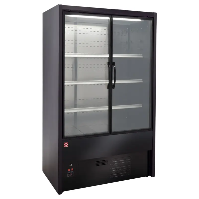 Diamond Wandkoeling | DALLAS | Zwart | 0°C/+2°C | Geforceerd | Draaideuren | 1800x710x1995mm Goedkoop
