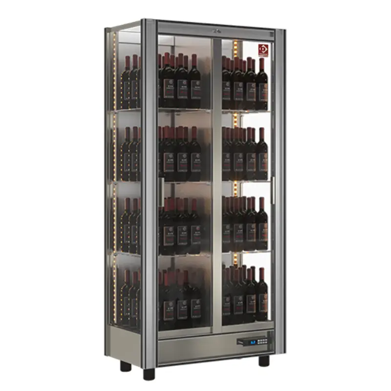 Diamond Wijnkoelvitrine | 530L | Aluminium | +4°c/+16°c | 860x530x1851mm Premium