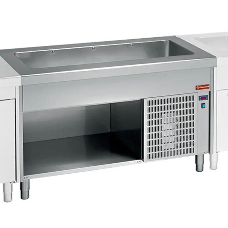 Element Met Gekoelde Kuip Op Open Kast 4x GN 1/1 Bestseller