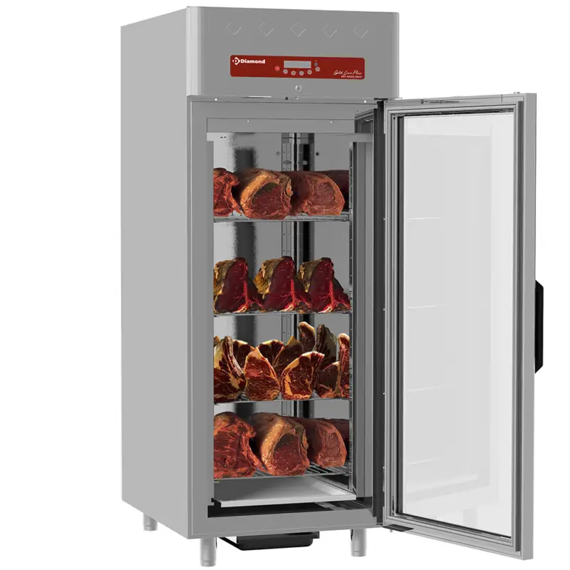 Rijpingskast 850 Liter Geventileerd, 1 Glazen Deur 20x GN 2/1 Snelle Levering