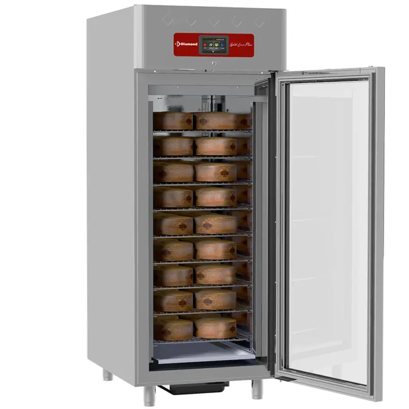 Voordeelprijs Rijpingskast Fermenting Aging Voor Kazen 850 Liter Geventileerd, 1 Glazen Deur 20x GN 2/1