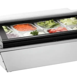 Bartscher Opzetkoelvitrine | 67L | 8x 1/6 GN | 1°C/7°C | 790x620x320mm Seizoensaanbieding