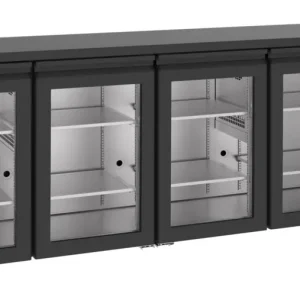Rechtstreeks Van De Fabrikant CombiSteel Barkoelkast | 680L | Zwart | -2°C/+8°C | Geforceerd | Draaideuren | 2490x550x950mm