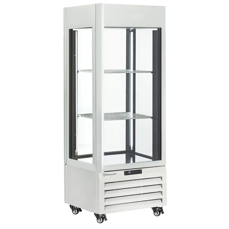 Nieuw Diamond Wijnkoelvitrine | EXALTA | Energiezuinig | 440L (90x 75cl) | Wit | 1 Zone | 0°C/+10°C | Geforceerd | Wielen | 700x650x1900mm