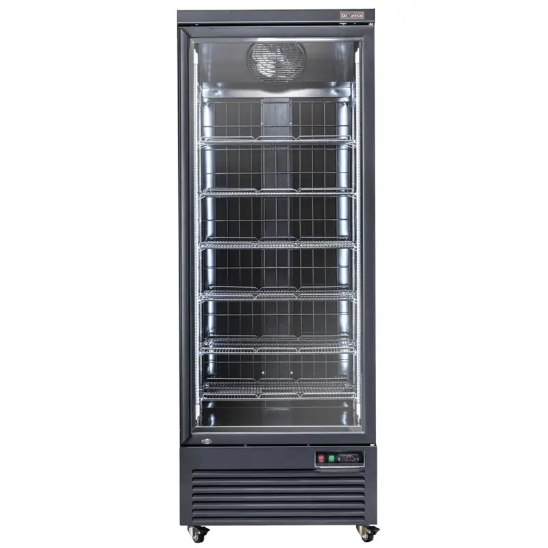 Direct Verzonden Diverso by Diamond Vrieskast | 560L | Zwart | -15°C/-18°C | Geforceerd | Wielen | 750x760x2040mm