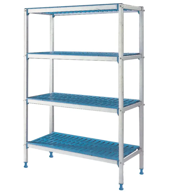 Voordeelprijs Lineaire Rek In Geanodiseerd Aluminium GN 4 Niveau’s “modular Rack”