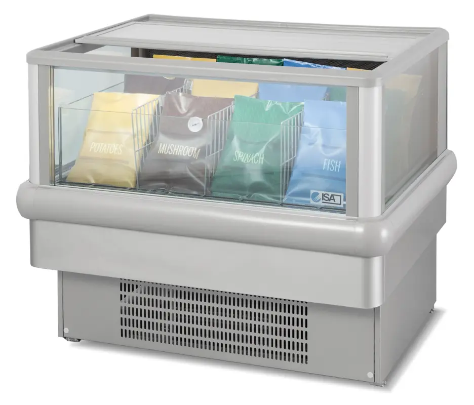 CombiSteel Koel-/Vrieseiland | Action | 238L | Grijs | -16°C/-18°C & +1°C/+5°C | Schuifdeksels | 1060x820x870mm Dagaanbieding