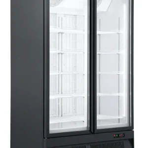 Combisteel Koelkast | 1000L | Zwart | 0°C/+10°C | Geforceerd | Klapdeuren | Wielen | 1253x710x1997mm Beperkte Voorraad