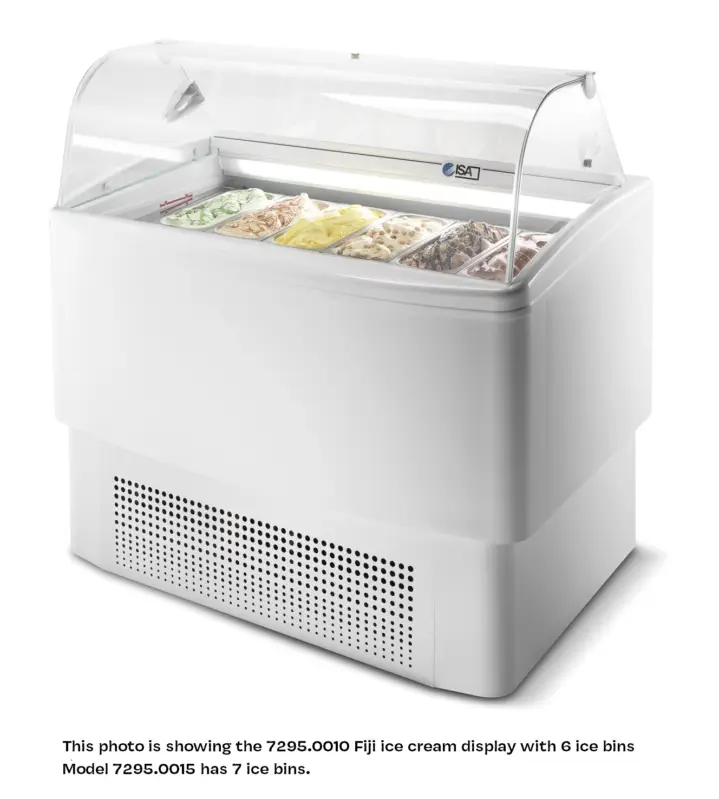 CombiSteel Schepijsvitrine Fiji 383L | 14x 5L | 1354x630x1247mm Beste Prijs