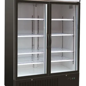 Combisteel Vrieskast | 1100L | Zwart | -18°C/-24°C | Geforceerd | Wielen | 1370x700x1990mm Snelle Levering