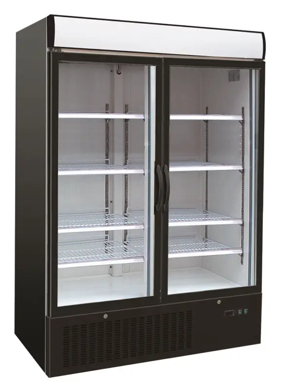 Combisteel Vrieskast | 1100L | Zwart | -18°C/-24°C | Geforceerd | Wielen | 1370x700x1990mm Snelle Levering