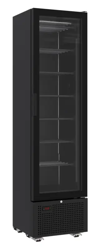 Beperkte Voorraad Combisteel Vrieskast | 221L | Smal Model | Zwart | -18°C/-24°C | Statisch | 494x521x1915mm