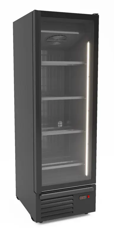 Lage Kosten Combisteel Vrieskast | 500L | Zwart | -18°C/-23°C | Geforceerd | Wielen | 666x852x2082mm