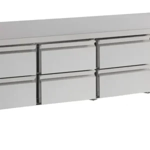 Combisteel Koelwerkbank | Laag Model | 260L | 6 Laden | +2°C/+8°C | Geforceerd | 1600x700x650mm Koop Online