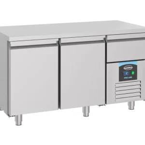 Combisteel Koelwerkbank | PRO LINE | 281L | 2 Deuren 1/1 GN + 1 Lade | –2°C/+8°C | Geforceerd | 1400x700x850mm Lage Prijs