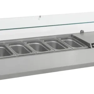 Combisteel Opzetkoelvitrine | 6x 1/4 GN | 1400x335x435mm Hete Deal