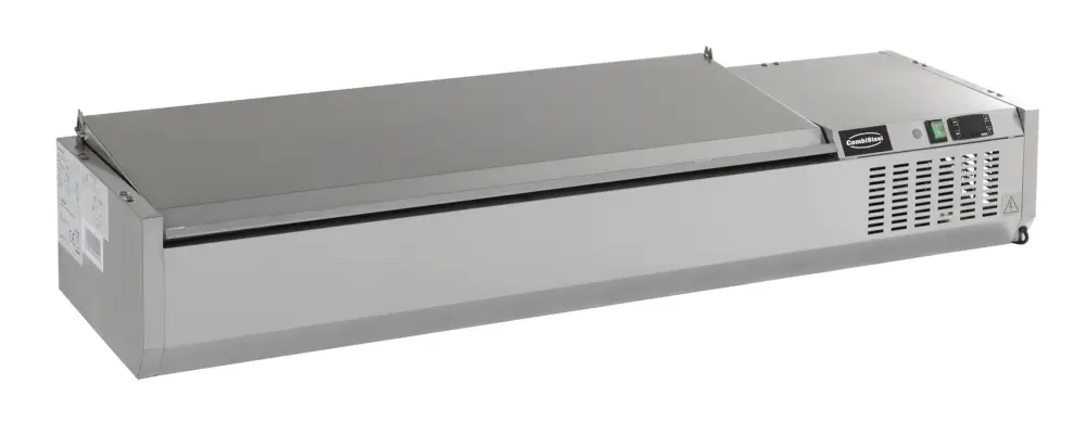 Direct Beschikbaar Combisteel Opzetkoelvitrine Met RVS Deksel | 5x 1/4 GN | 1200x335x225mm