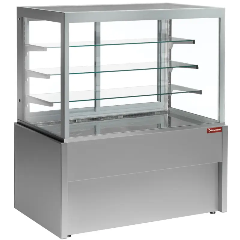 Panoramische Uitstaltoonbank, Neutraal, 4 Niveaus, Zonder Reserve – Grijs Speciale Aanbieding