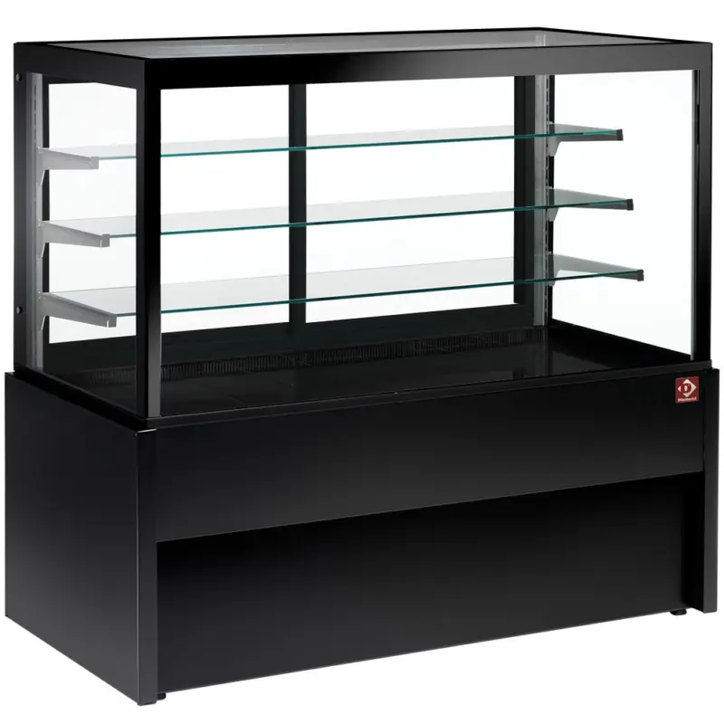 Panoramische Uitstaltoonbank, Neutraal, 4 Niveaus, Zonder Reserve – Zwart Bestseller