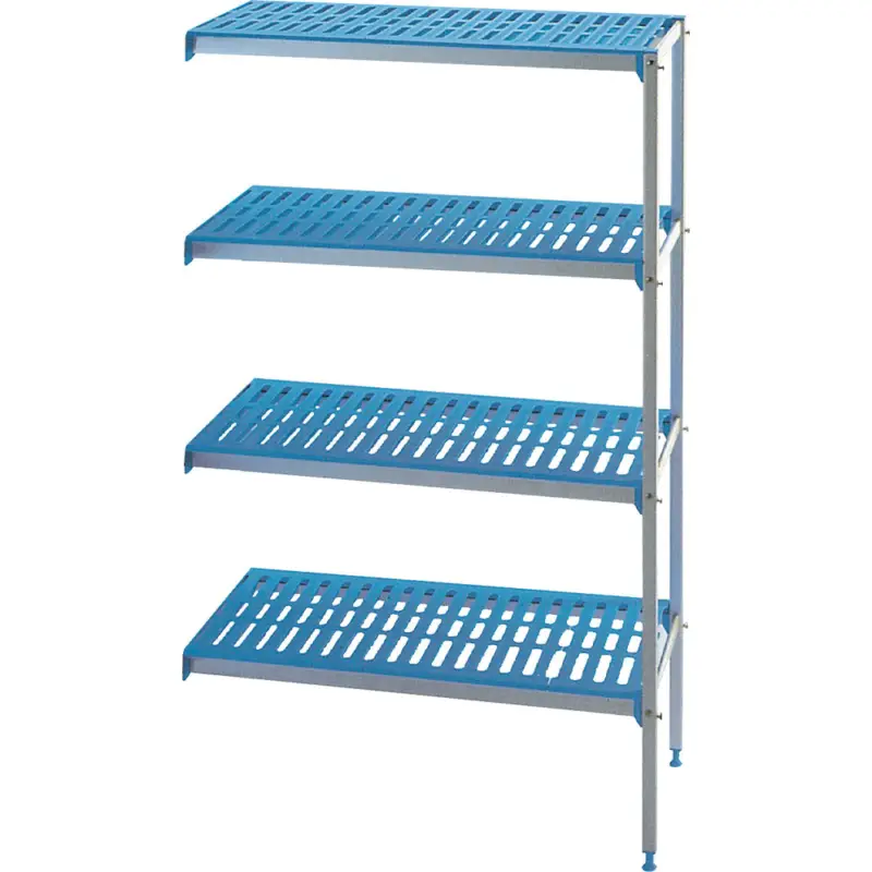 Tijdelijk Beschikbaar Hoekrek In Geanodiseerd Aluminium 4 Niveau’s “modular Rack”