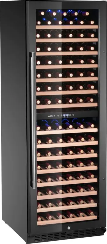 Weekendaanbieding Arktic Wijnkoeler | 2 Zones | 131 Flessen | 418L | Zwart | 697x595x1756mm