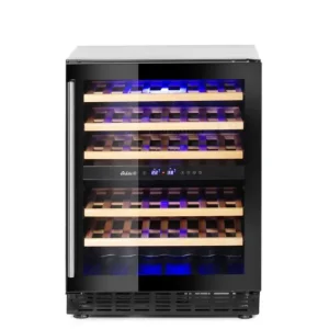 Arktic Wijnkoelkast | 133L 46x 75cl | Zwart | 2 Zones | +5°C/+22°C | Geforceerd | 595x588x820mm Flitsaanbieding