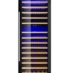 Lage Kosten Arktic Wijnkoelkast | 447L (160x 75cl) | Zwart | 2 Zones | +5°C/+22°C | Geforceerd | 595x685x1795mm